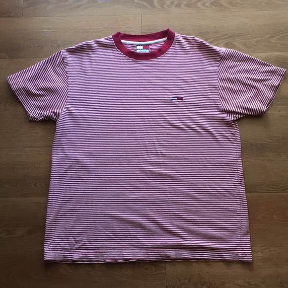 tommy jeans striped tee
